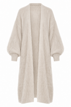 Maison pitkä mohairneuletakki – Ivory