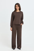 Fransa Aurora Wide Leg Pants – Hot Fudge