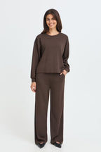 Fransa Aurora Wide Leg Pants – Hot Fudge