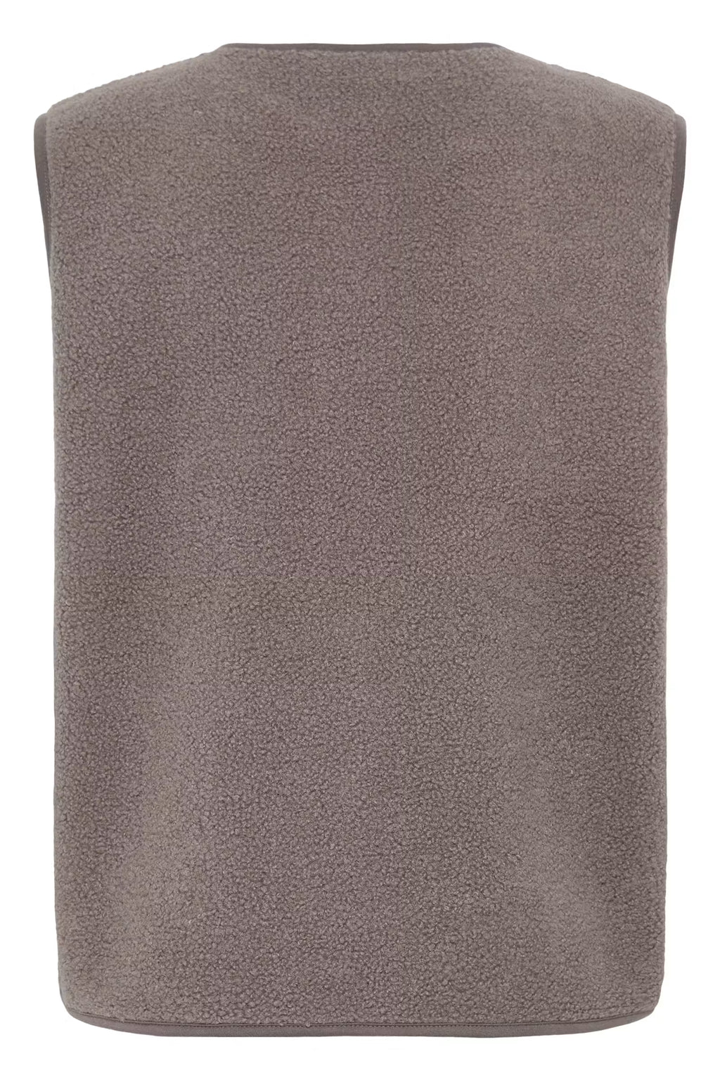 Fransa Tensya Teddy Vest – Driftwood Grey