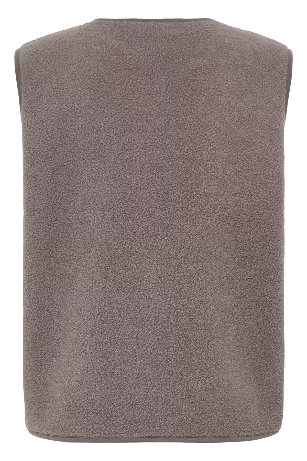 Fransa Tensya Teddy Vest – Driftwood Grey