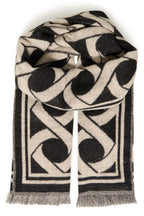 B.YOUNG BYWAZONE Scarf – Black/White Honeycomb