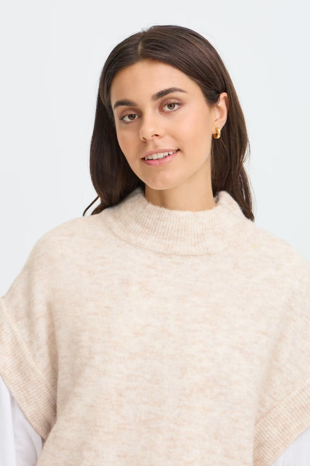 Fransa neuleliivi – Oatmeal Melange