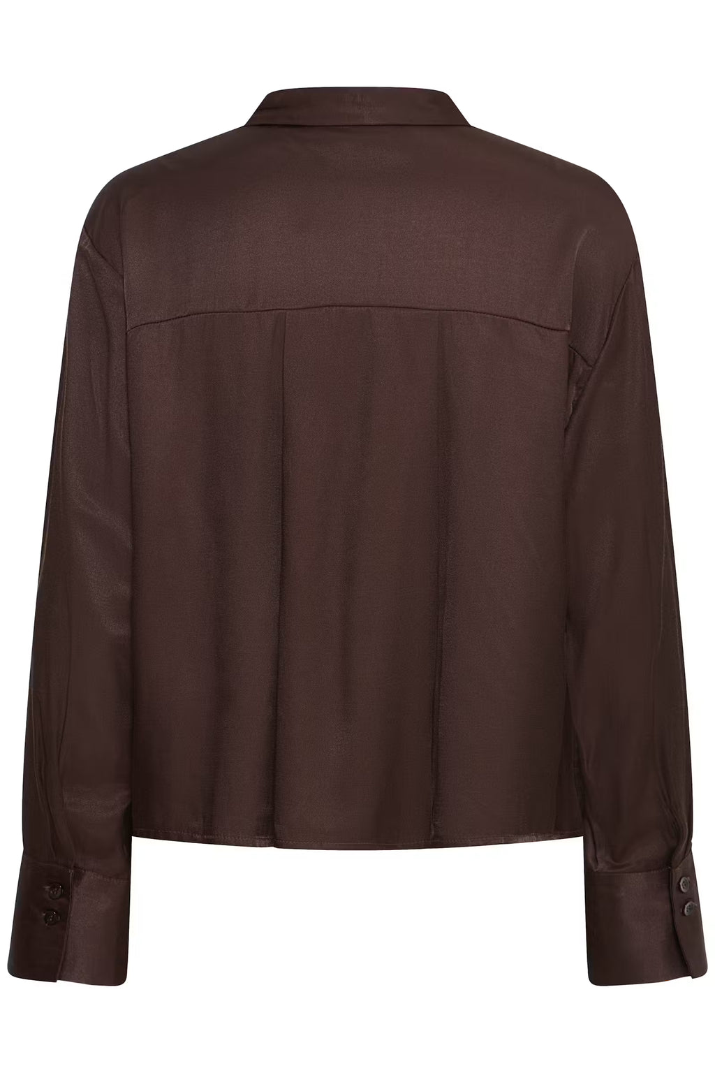 Satiinipaita-FRSHINY Shirt Molé/Brown