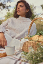 Fransa neuleliivi – Oatmeal Melange