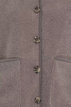 Fransa Tensya Teddy Vest – Driftwood Grey