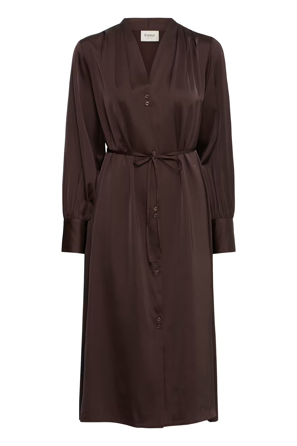 Satiinimekko - FRJUNIA Dress Molé/Brown