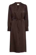 Satiinimekko - FRJUNIA Dress Molé/Brown