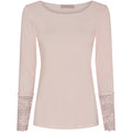Marta Lace Detail Top-Cipria