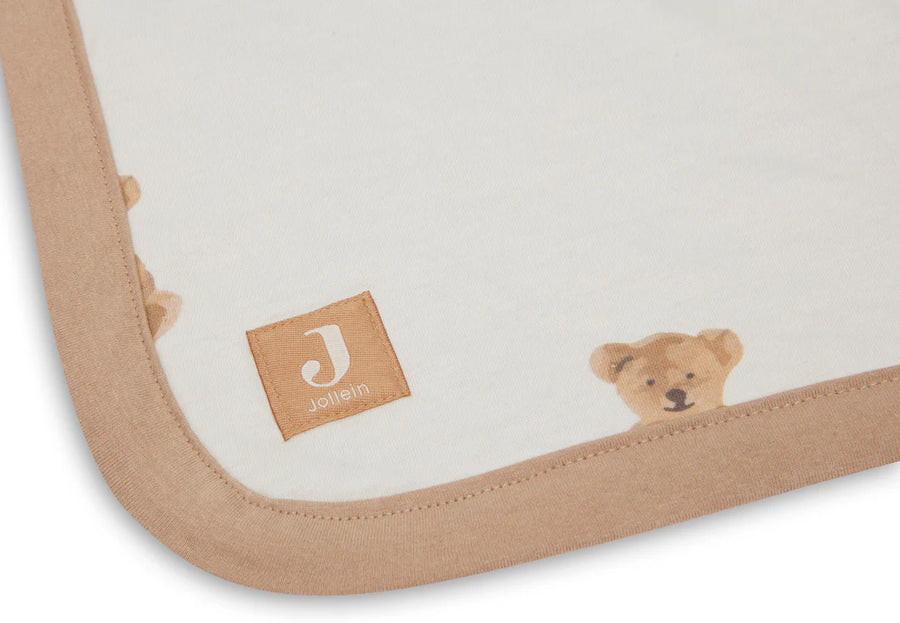 Jollein - vauvapeitto jersey 75x100cm - Teddy Bear