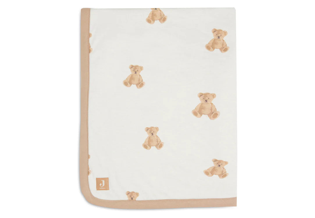 Jollein - vauvapeitto jersey 75x100cm - Teddy Bear