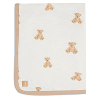 Jollein - vauvapeitto jersey 75x100cm - Teddy Bear