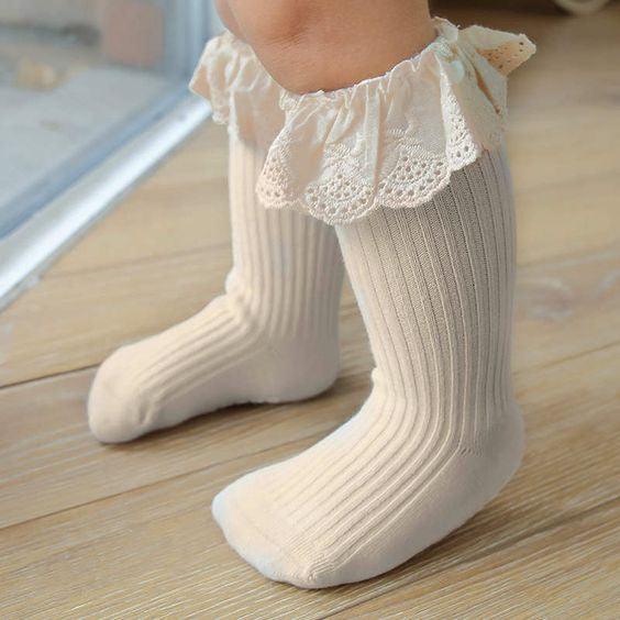 Luna - knee socks ivory - Luna Living