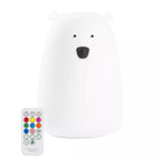 Rabbit & Friends yövalo Bear- Kaukosäätimellä White