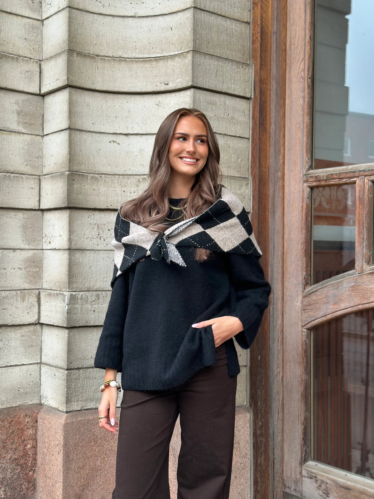 Marta du Château - Scarf - Coffee/Taupe
