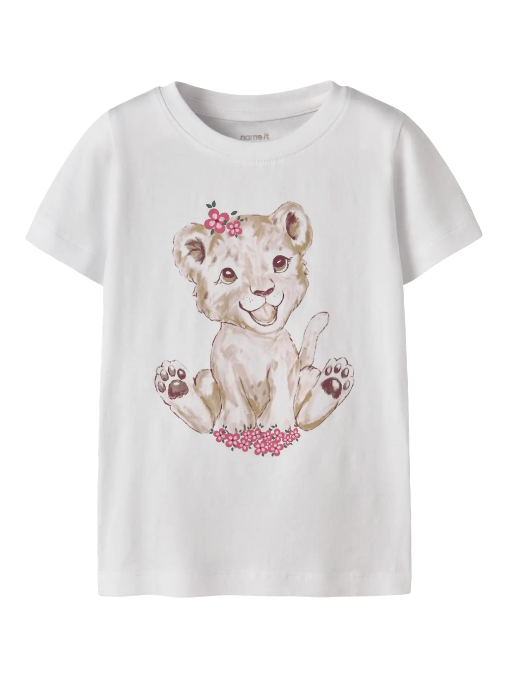 Name It - mini tiger -t-paita, Bright White