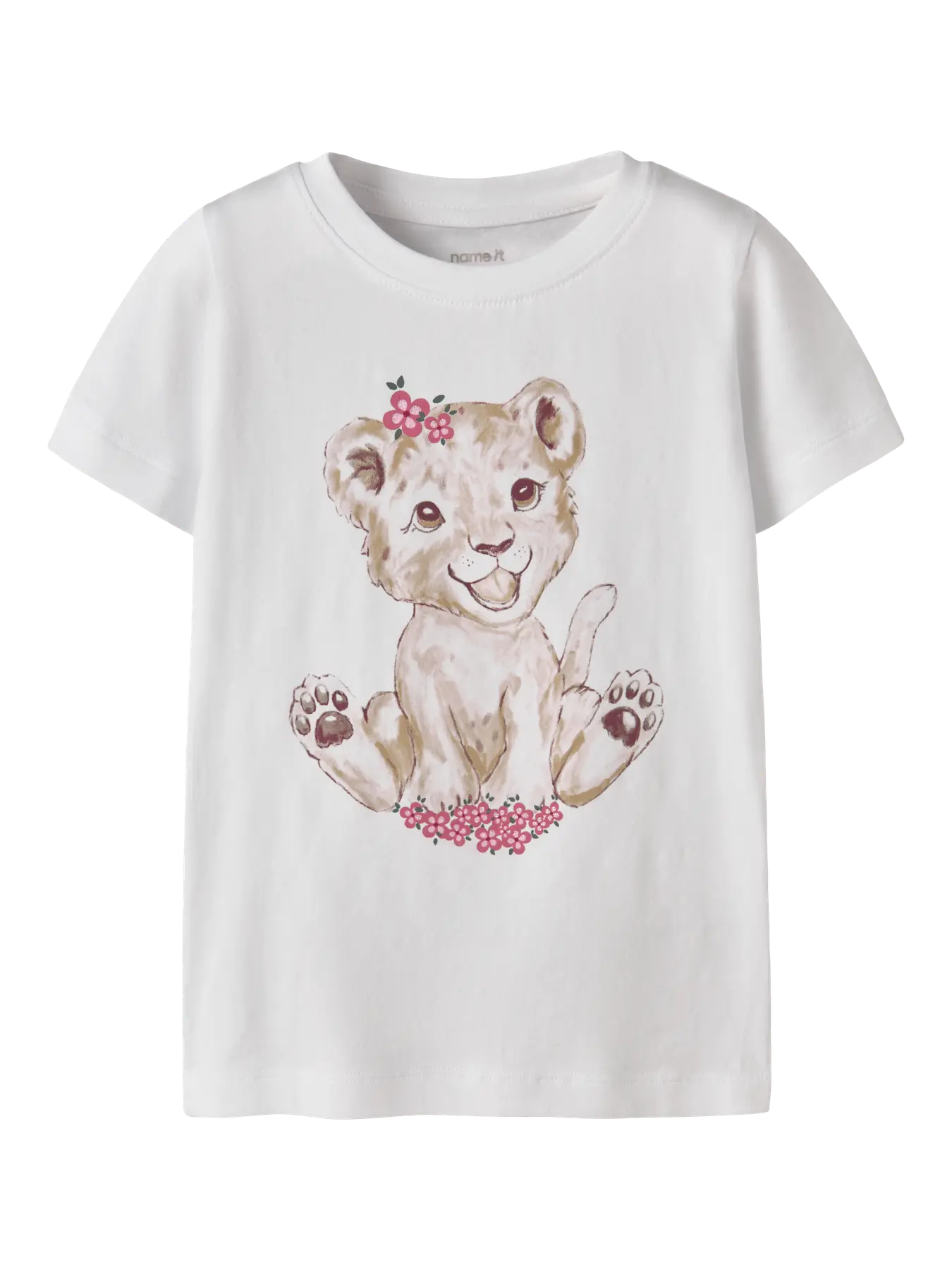Name It - mini tiger -t-paita, Bright White