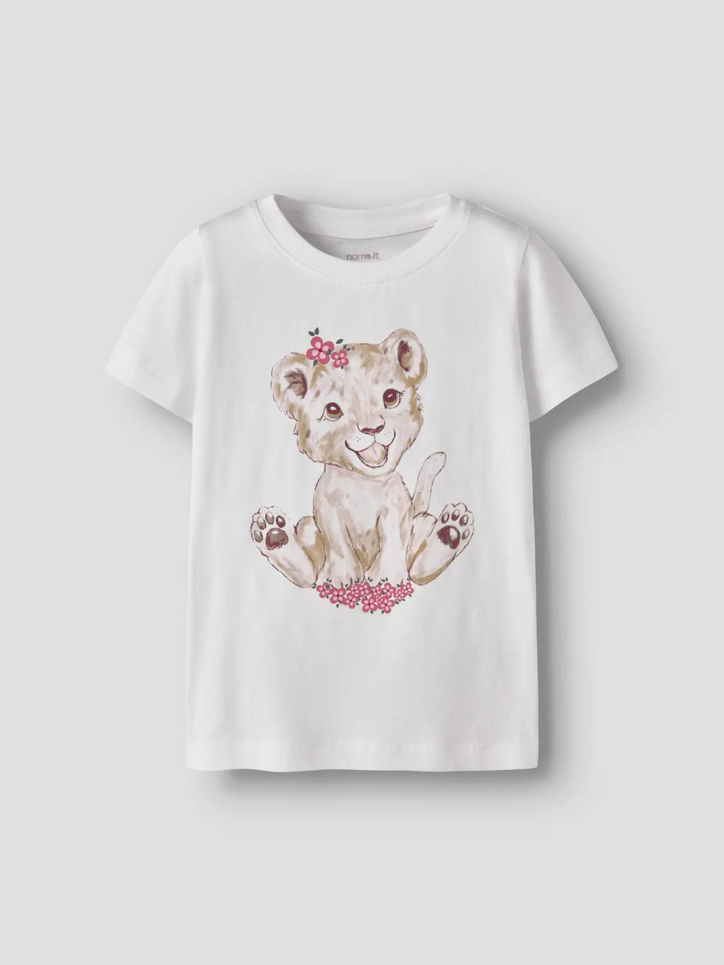 Name It - mini tiger -t-paita, Bright White