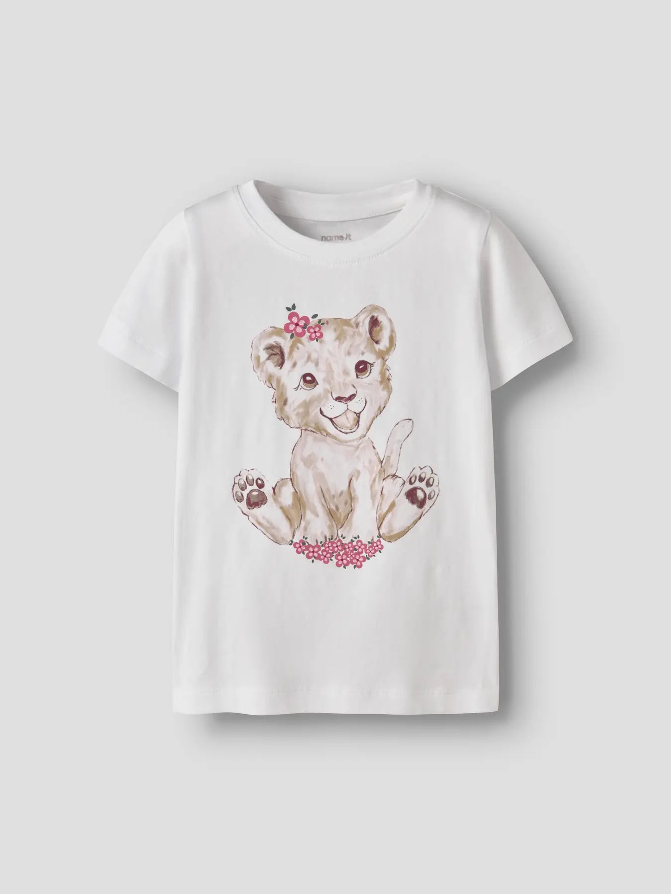 Name It - mini tiger -t-paita, Bright White