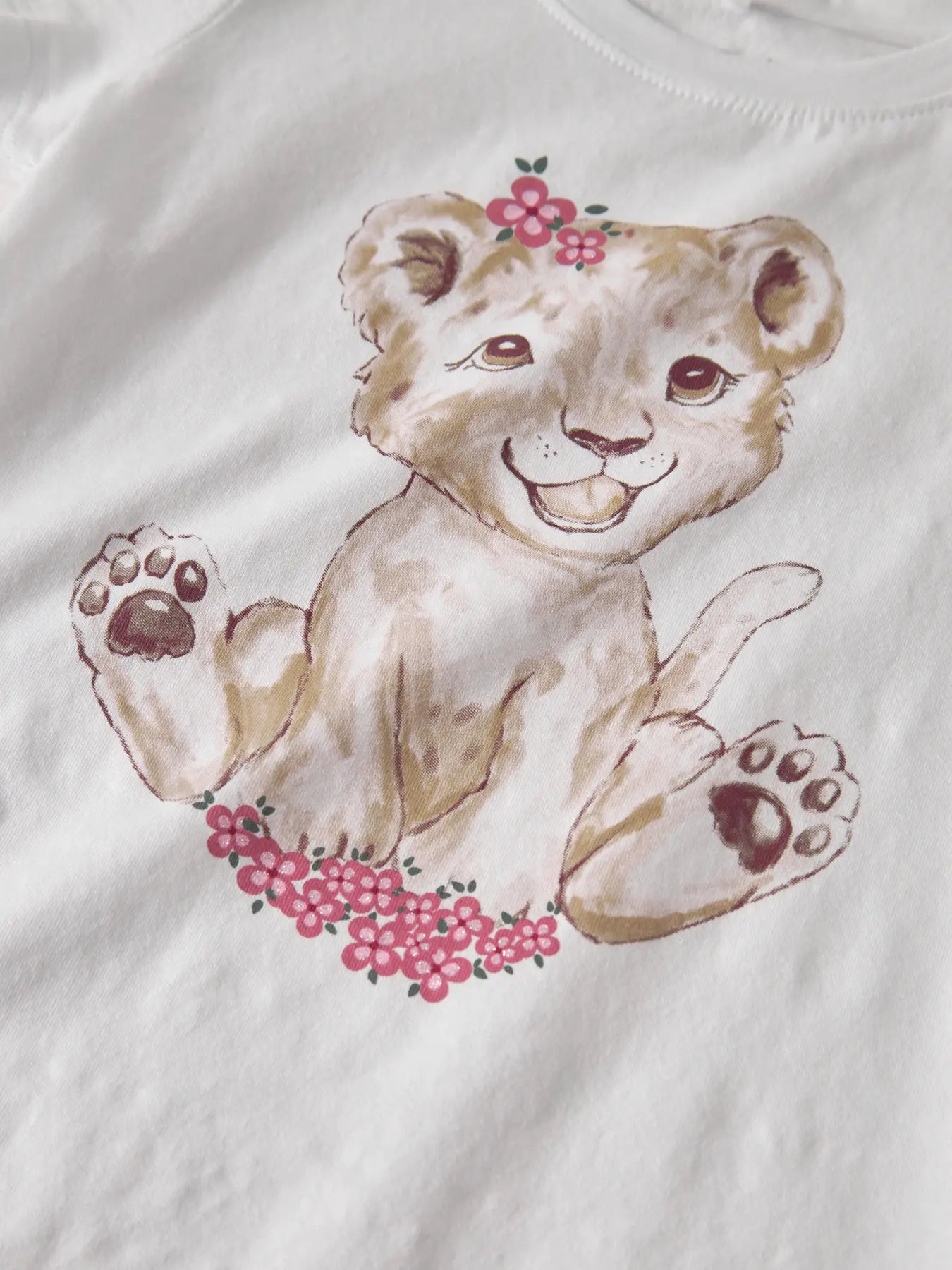 Name It - mini tiger -t-paita, Bright White