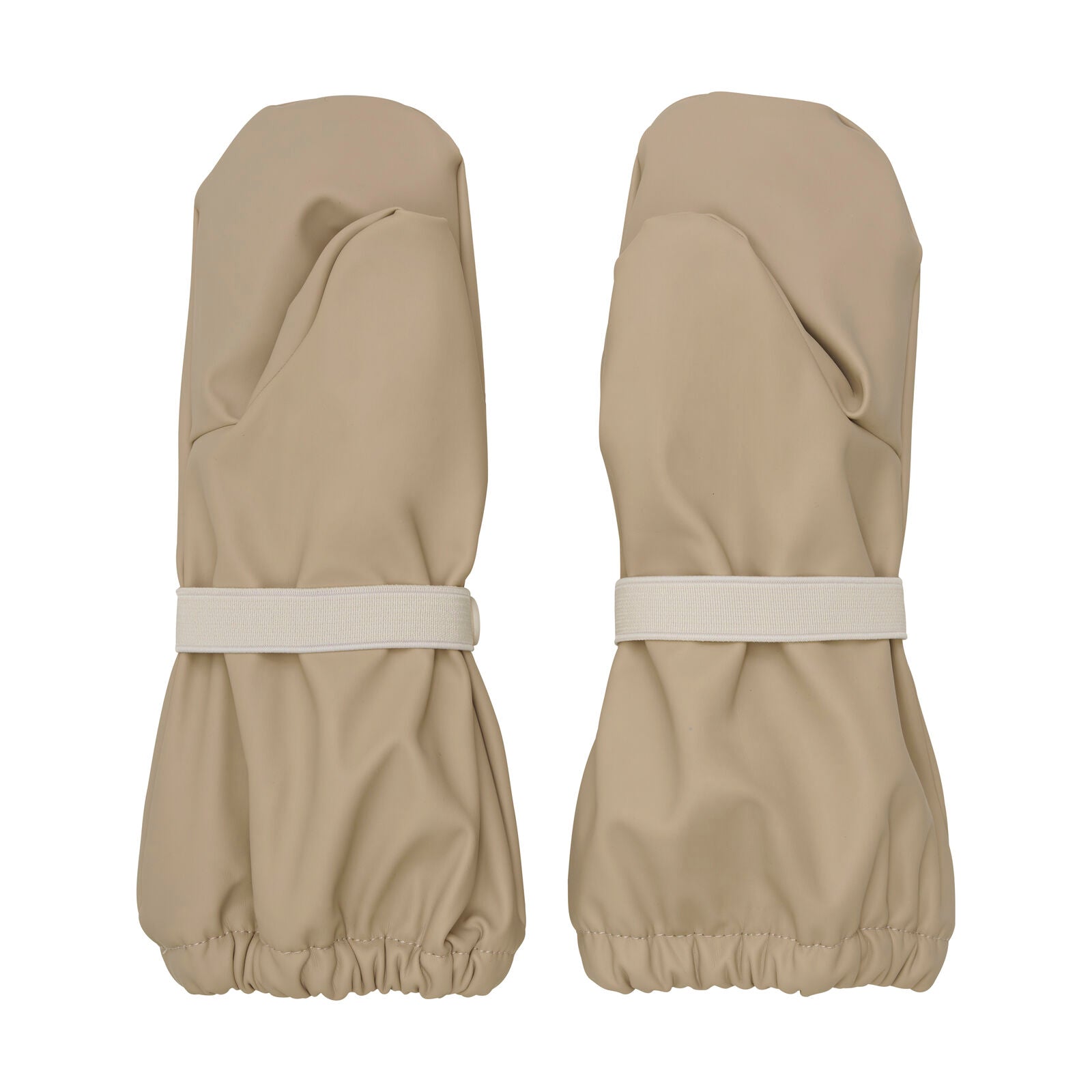 CeLaVi Padded PU-mittens - Kurahanskat - white pepper