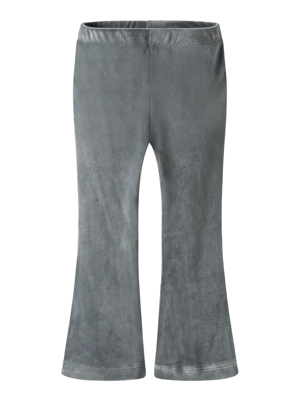 Name It – Pehmeät leveälahkeiset velourhousut-Lava Smoke