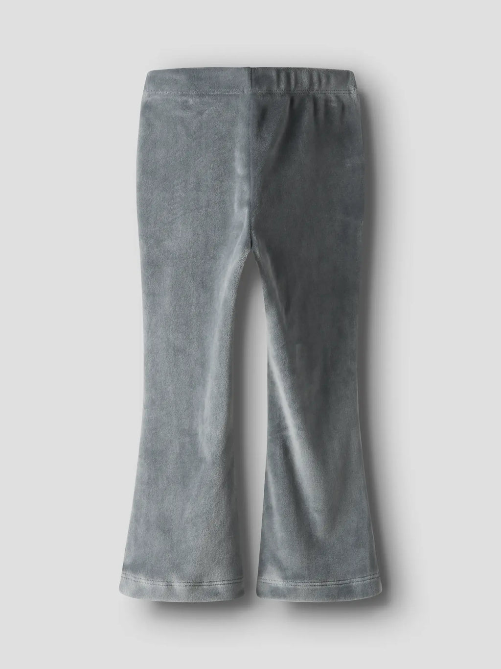 Name It – Pehmeät leveälahkeiset velourhousut-Lava Smoke