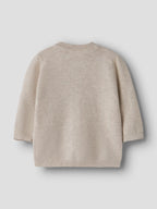 Name It - neuletakki vauvalle, luomupuuvilla-beige