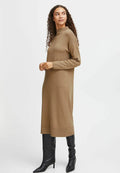 b.young BYMMMORLA TURTLENECK DRESS - Neulemekko - sepia tint melange
