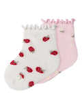 Name It Baby 2-pack sukat, mansikka