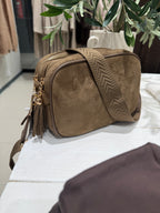 Selina & Co - Suede käsilaukku,taupe