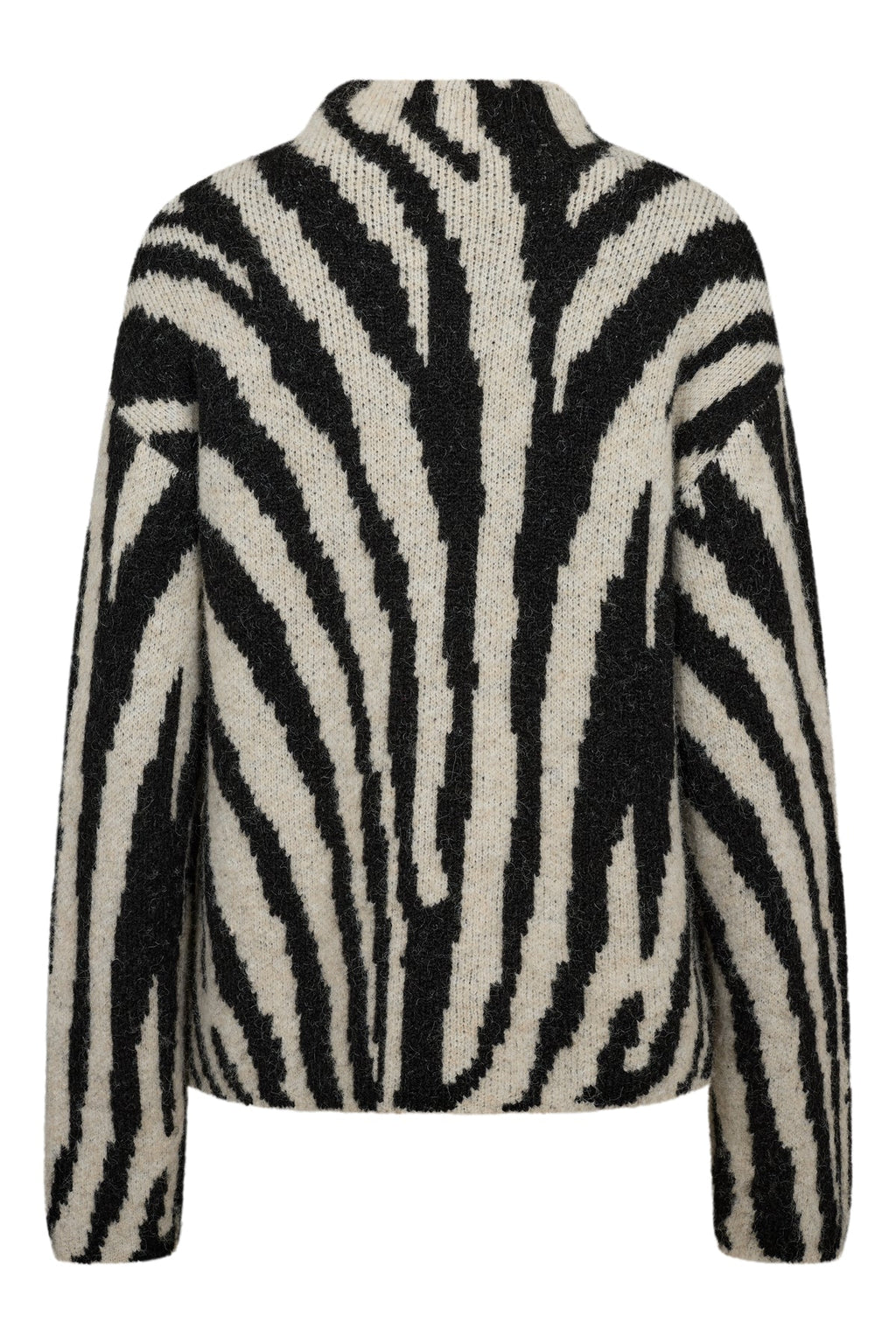 A-View Zebra Knit Pullover – Black / Off White
