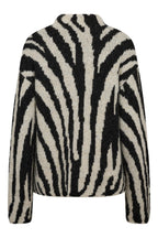 A-View Zebra Knit Pullover – Black / Off White