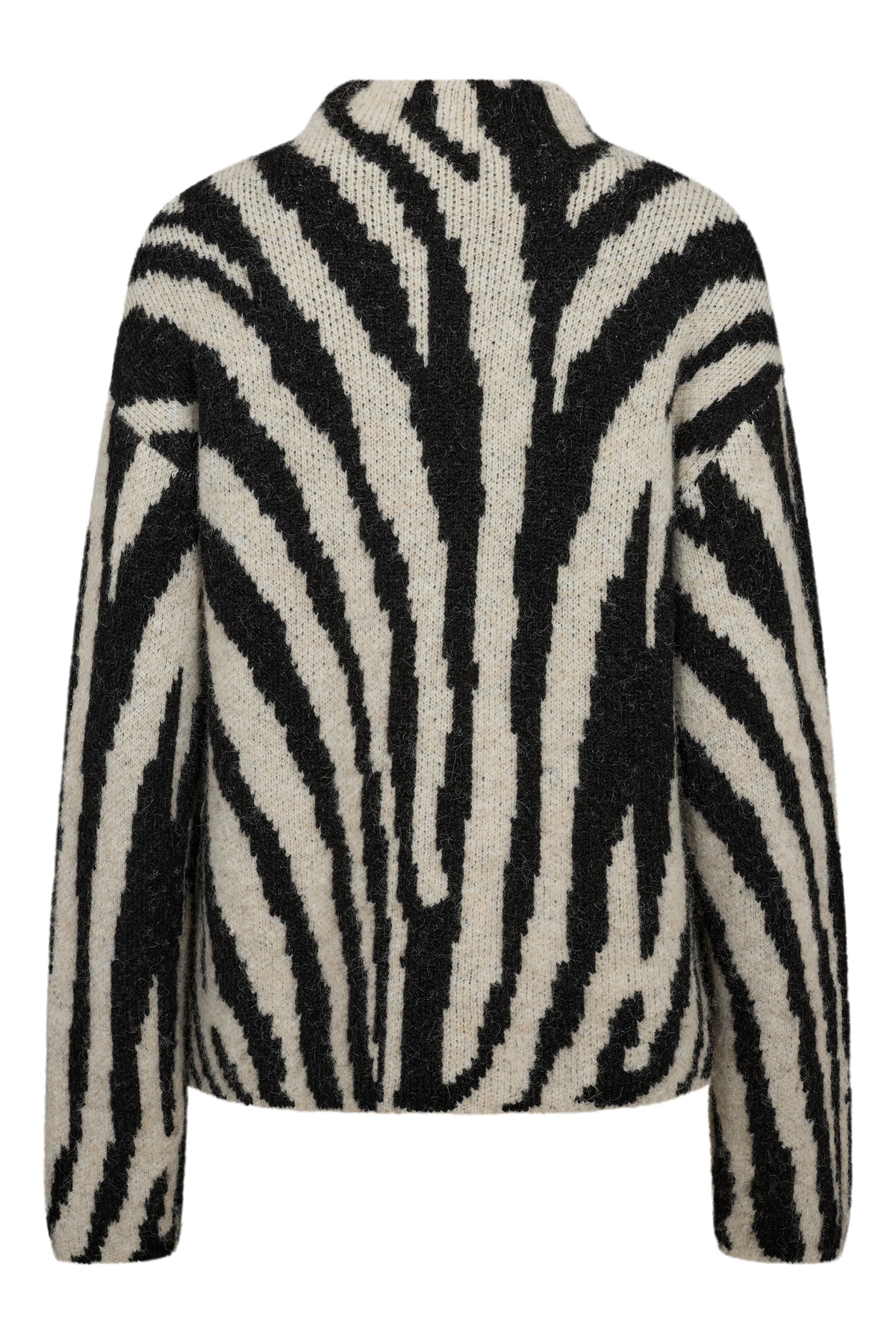 A-View Zebra Knit Pullover – Black / Off White