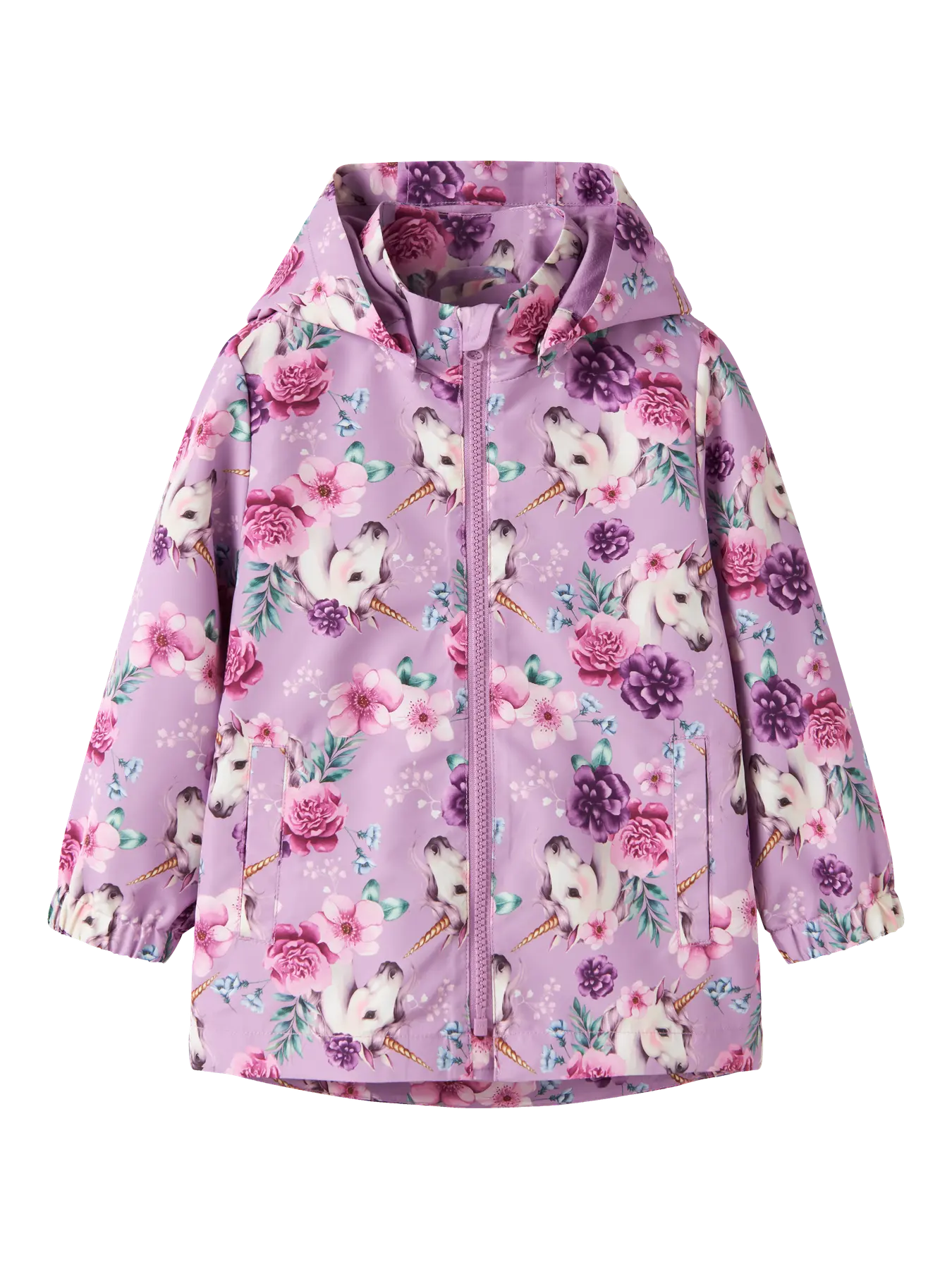 Pian saatavilla!!Name It NMFMAXI välikausi -takki lapselle,unicorn