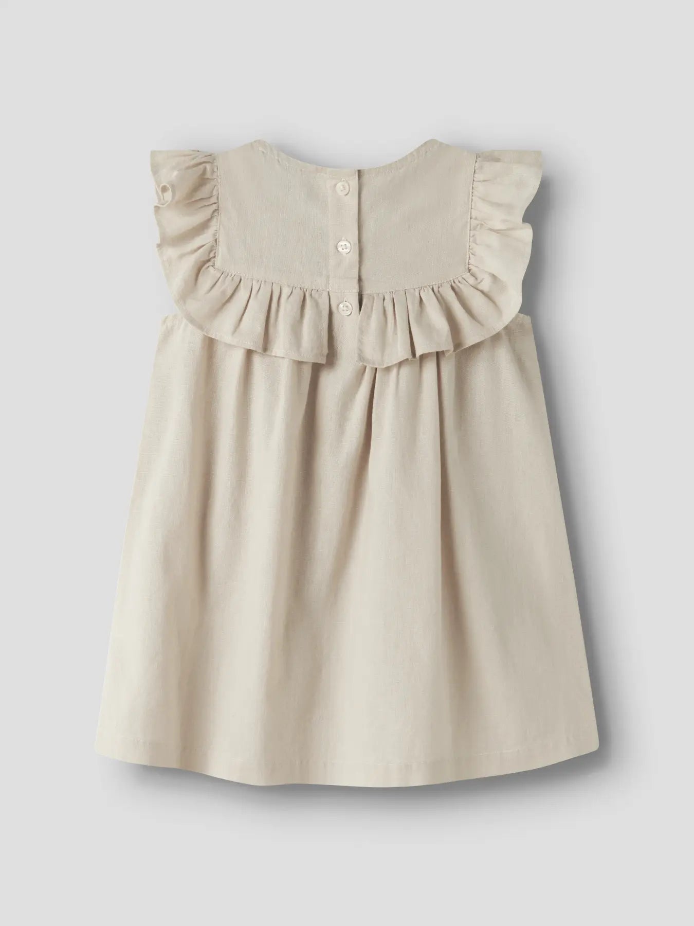 NAME IT- pellavapuuvilla mekkp,beige