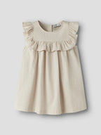 NAME IT- pellavapuuvilla mekkp,beige