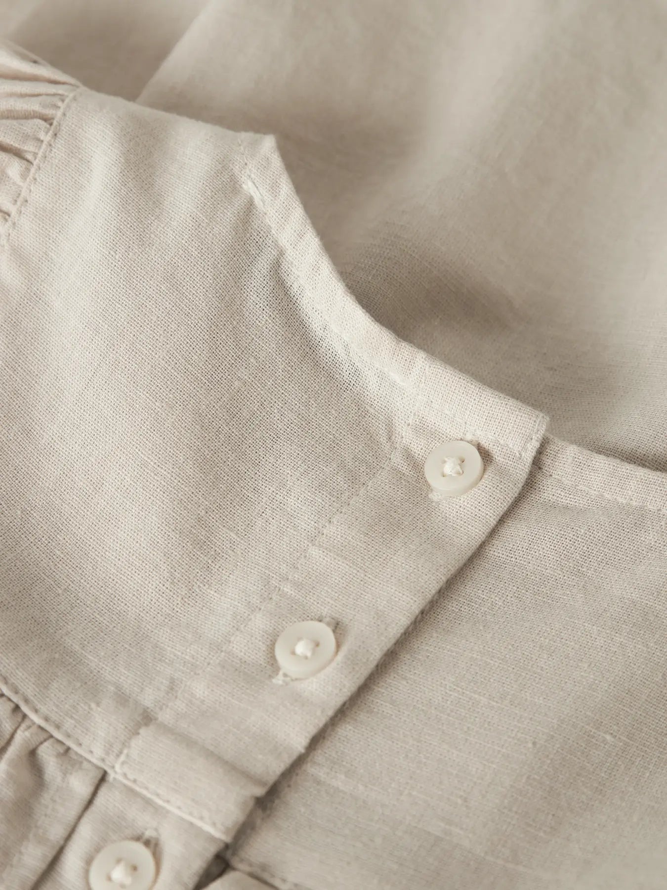 NAME IT- pellavapuuvilla mekkp,beige