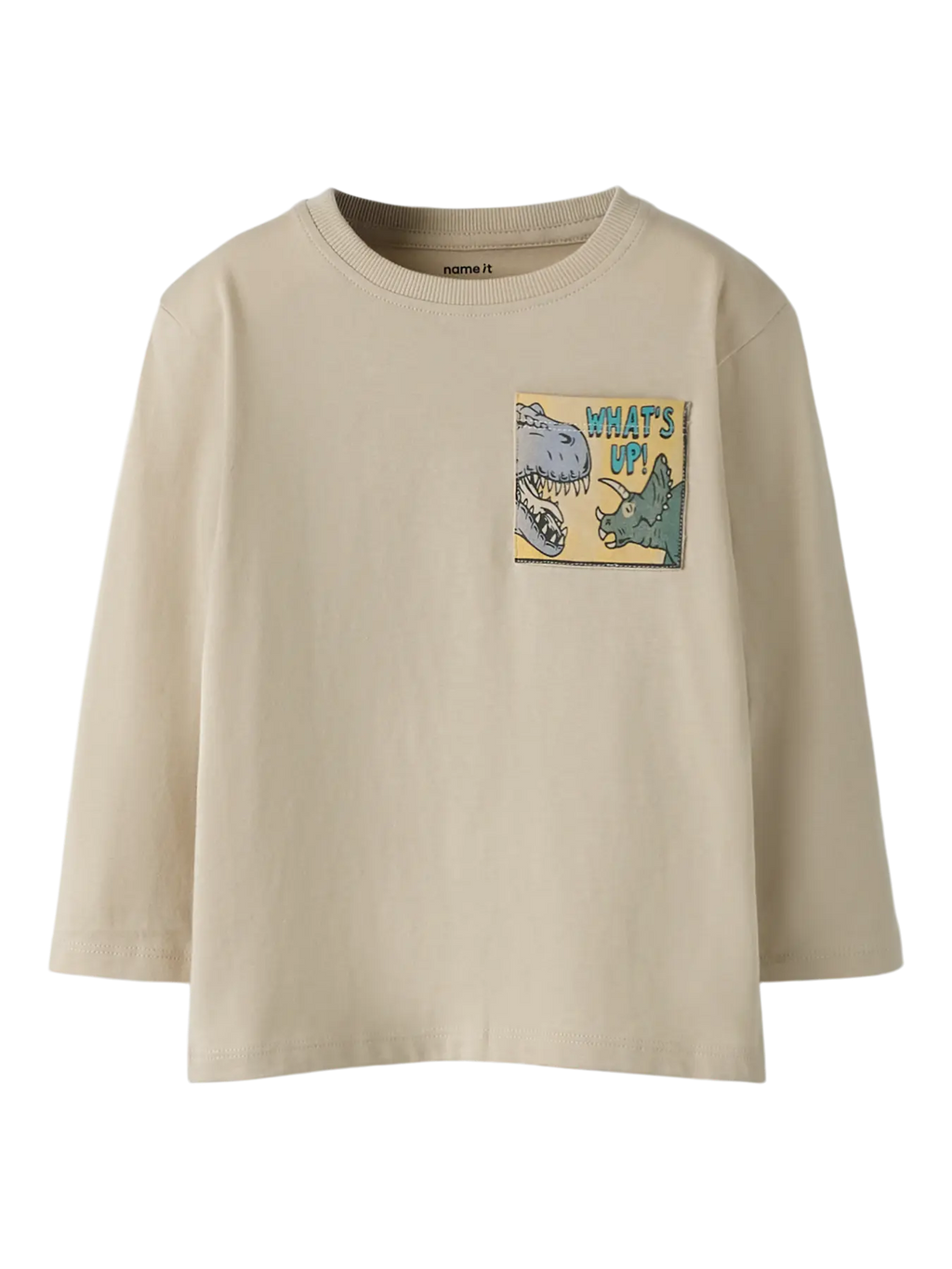 Name it - pitkähihainen luomupuuvillapaita - beige