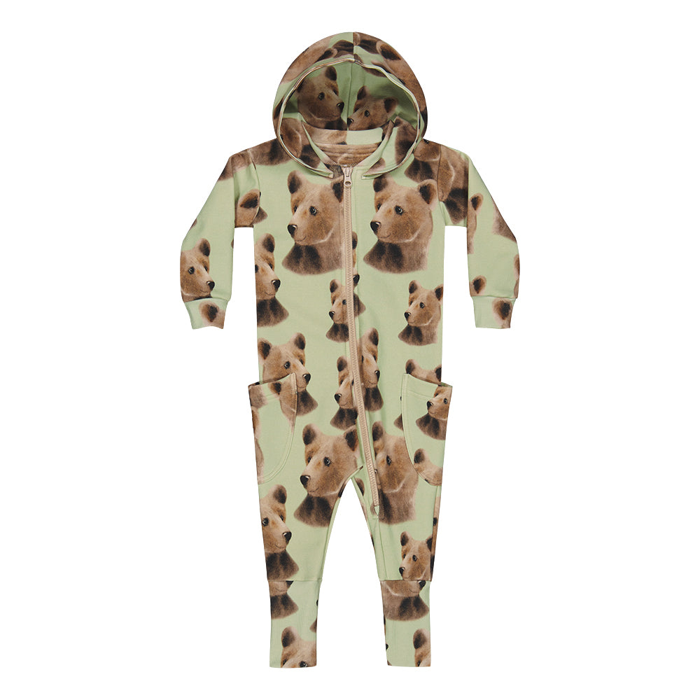 Metsola, Bear Jumpsuit-Spring Green