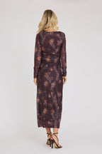 A-View Belena L/S Dress – Brown / Sand