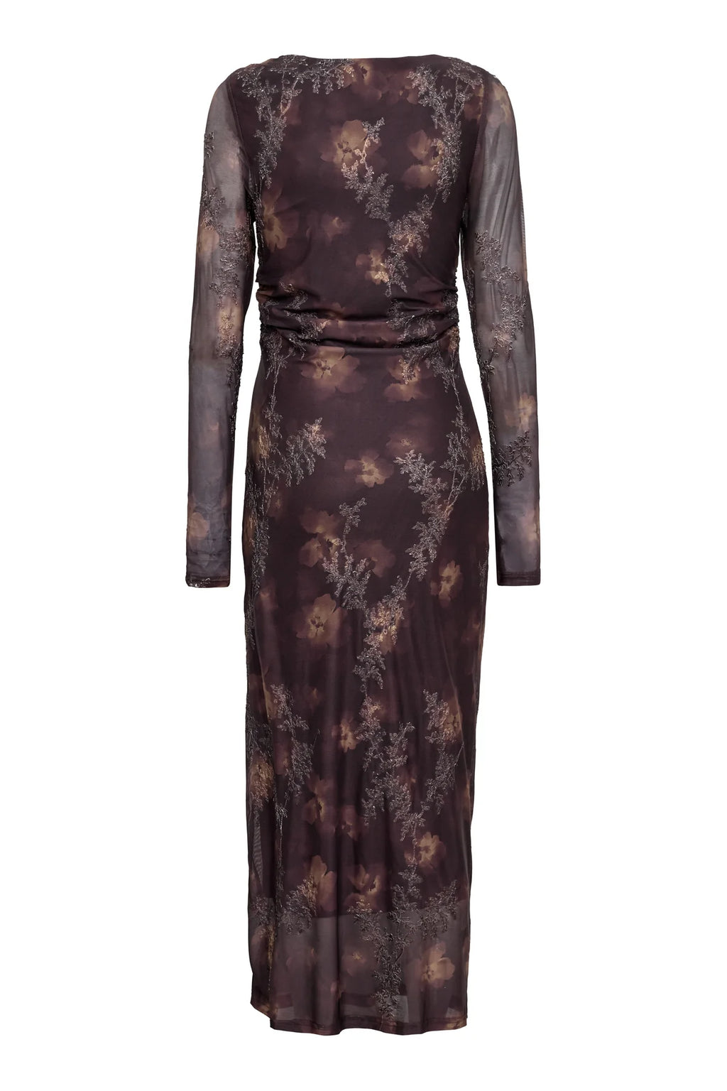 A-View Belena L/S Dress – Brown / Sand