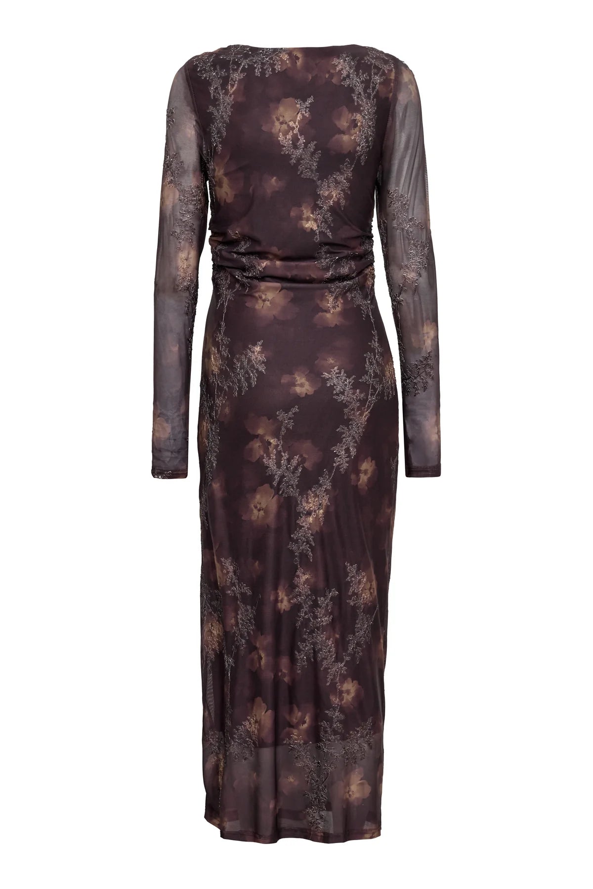 A-View Belena L/S Dress – Brown / Sand