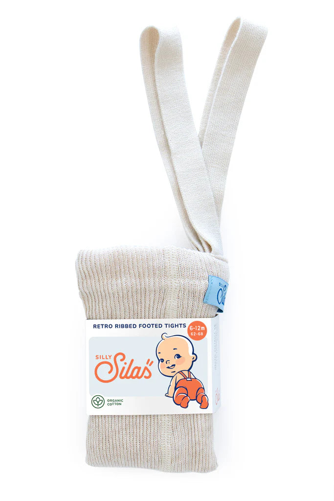 Silly Silas - sukkahousut, Footed cream