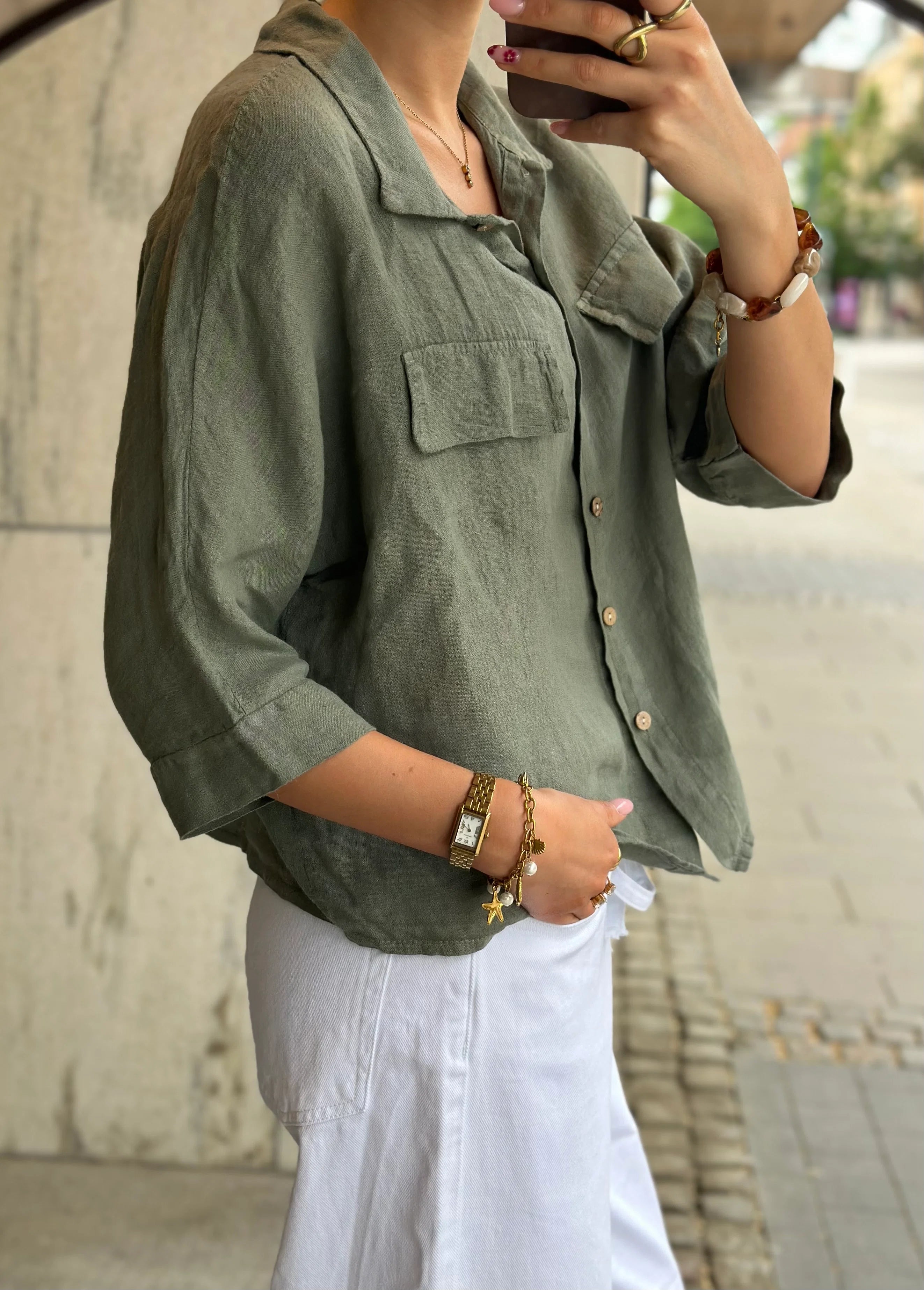 Marta MdcDaira,Pellavapaita – green