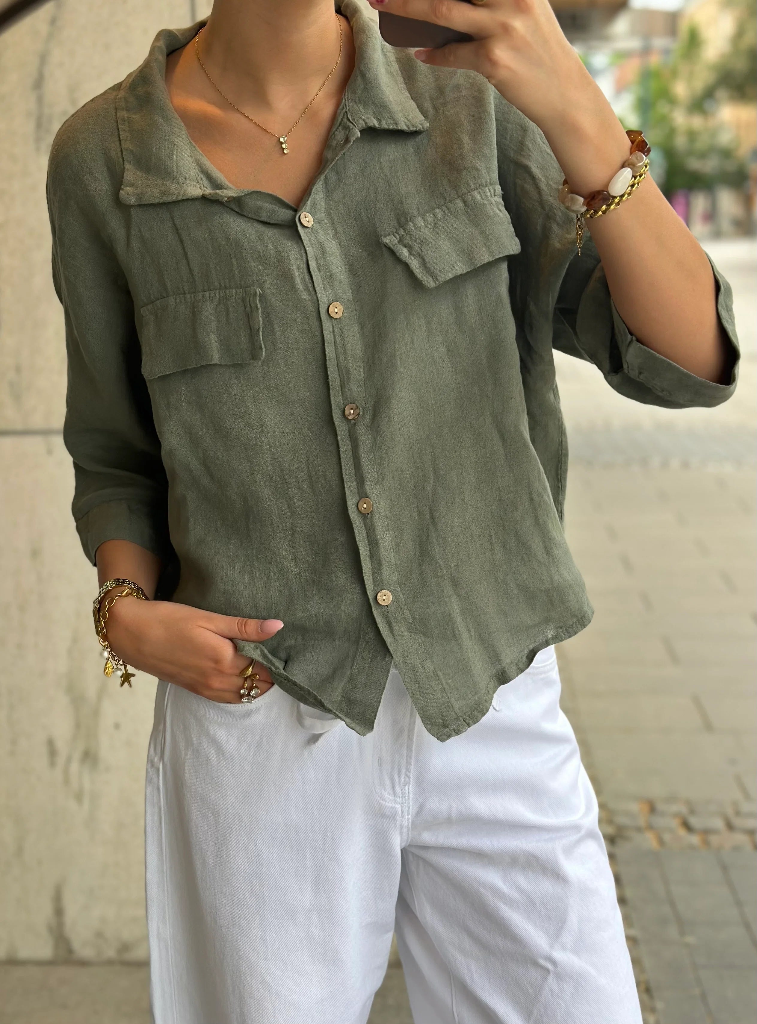 Marta MdcDaira,Pellavapaita – green