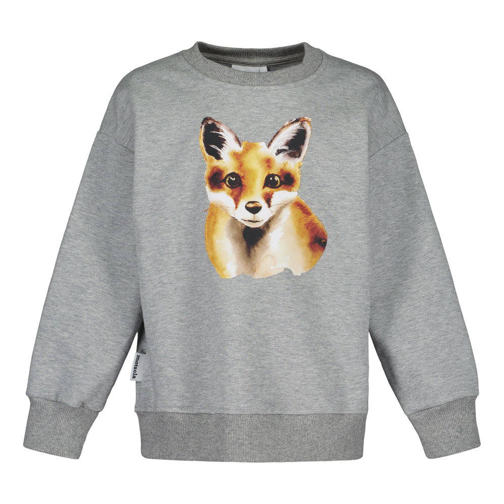 Metsola - Fox Cloudy Oversize Sweater -Collegepaita