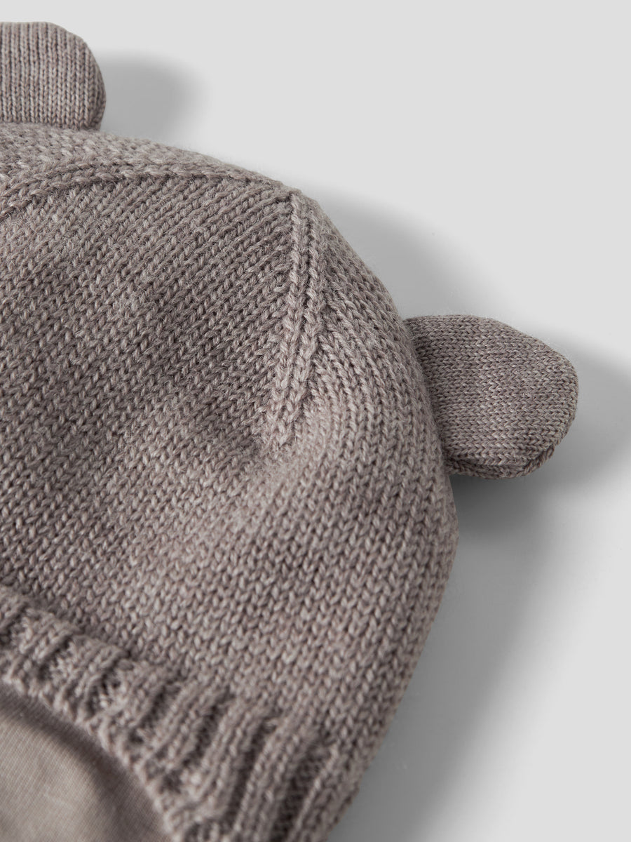 Name It Baby Merinovillainen Neulepipo – vaaleanruskea