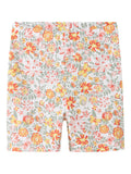 NAME IT - SLIM FIT -MALLISET SHORTSIT - Bright White Yellow Flower
