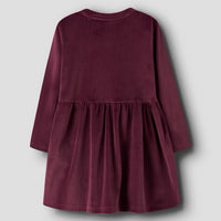 Name It – Veloa samettimekko - Burgundy